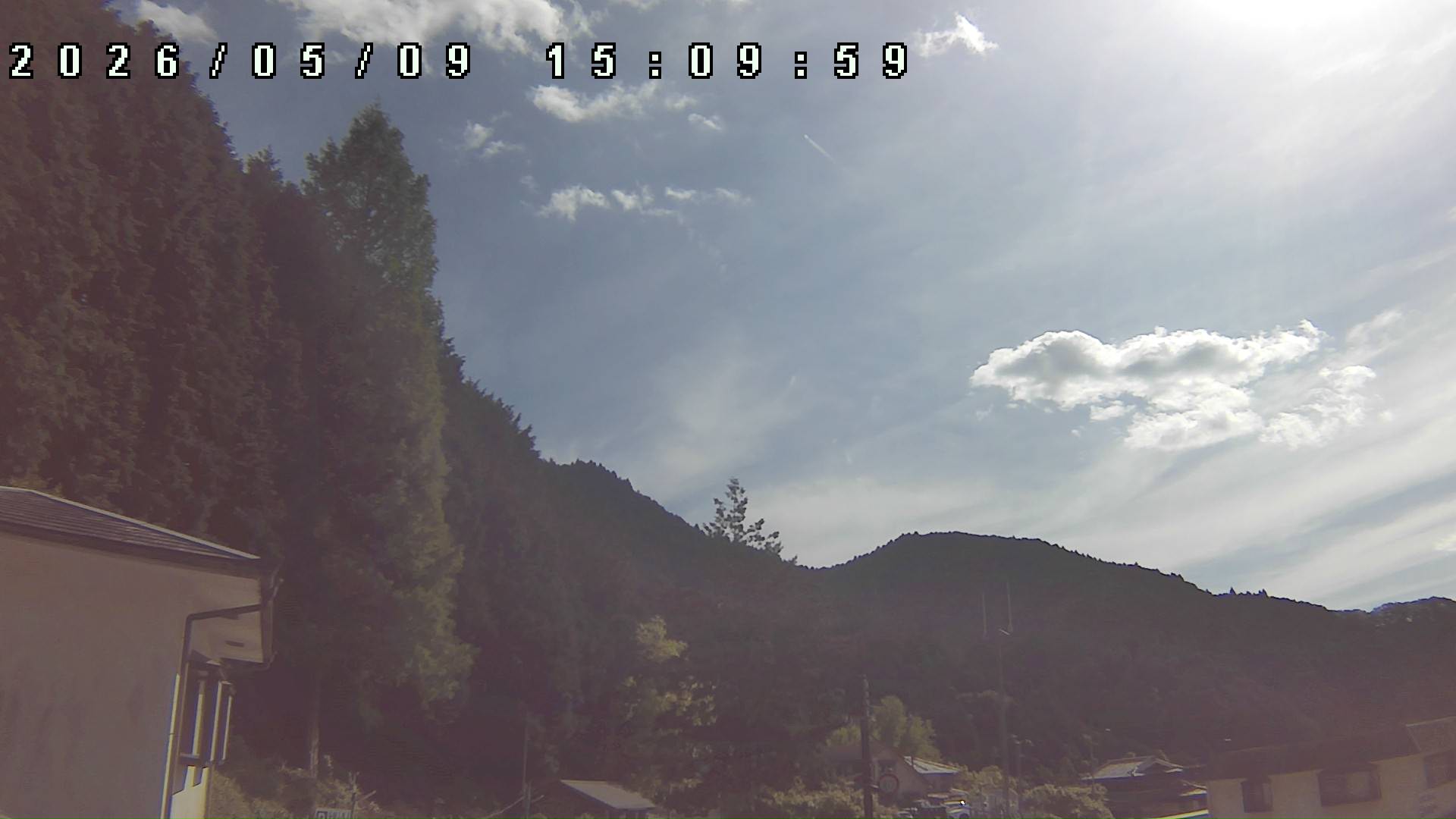 2026年5月9日 15:10ごろの金剛山登山口周辺の空