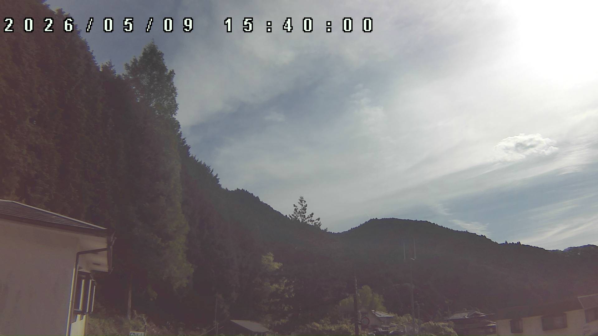 2026年5月9日 15:40ごろの金剛山登山口周辺の空