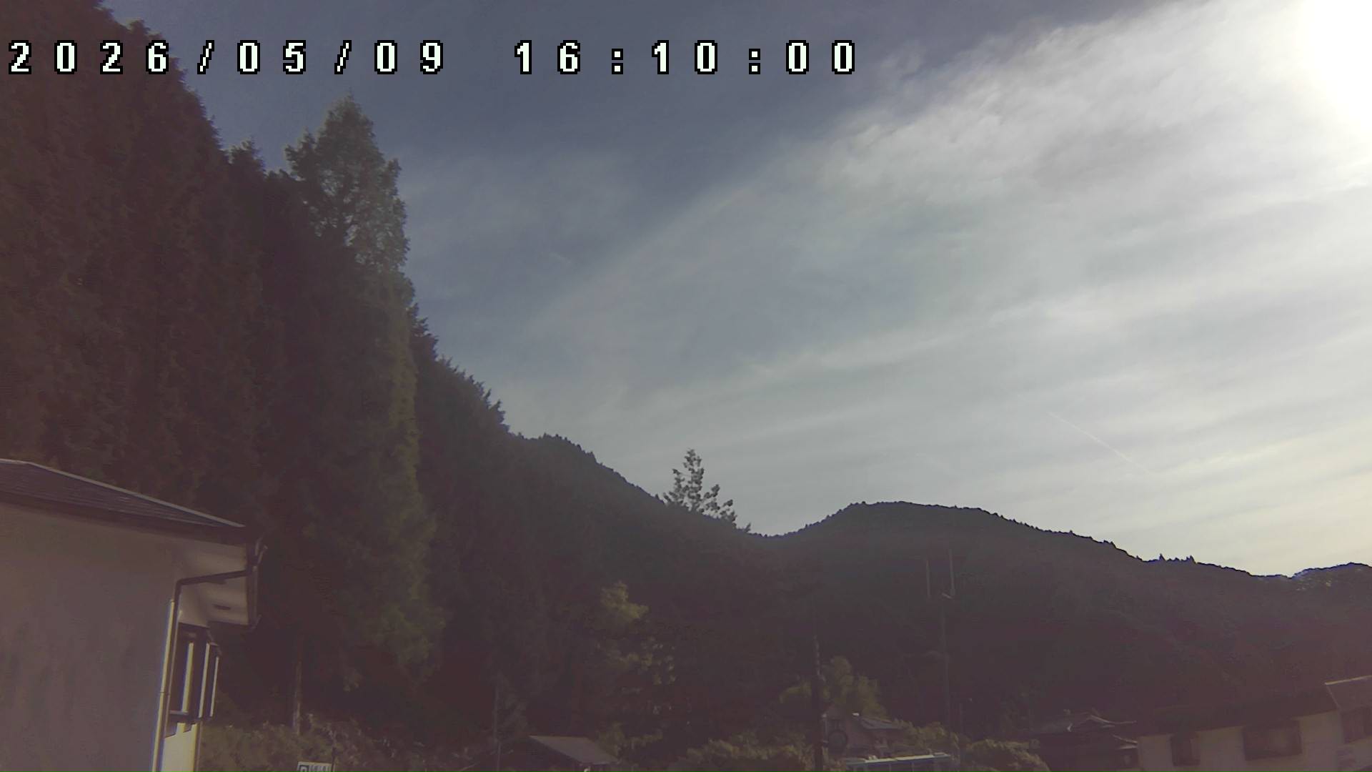 2026年5月9日 16:10ごろの金剛山登山口周辺の空
