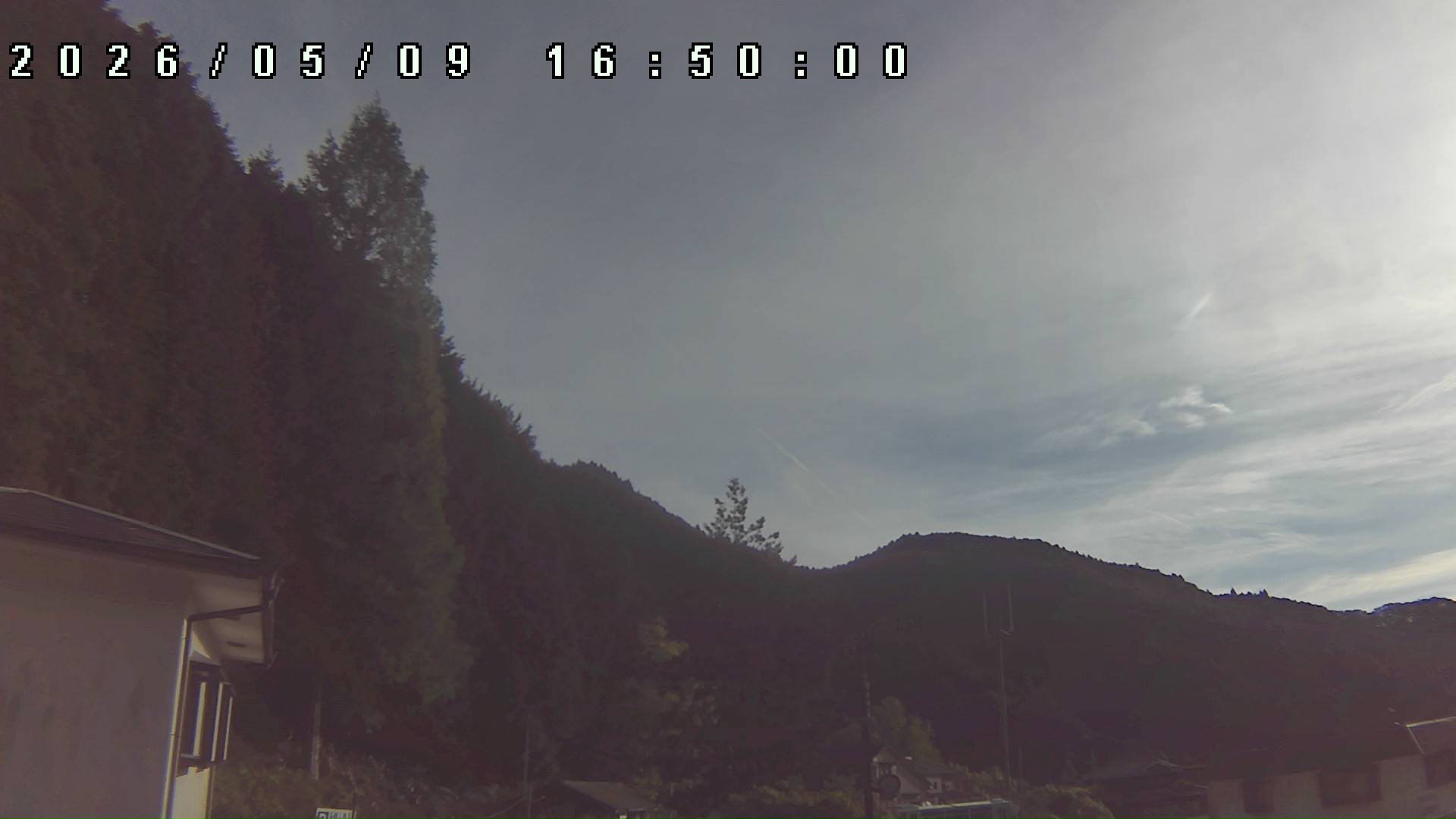 2026年5月9日 16:50ごろの金剛山登山口周辺の空