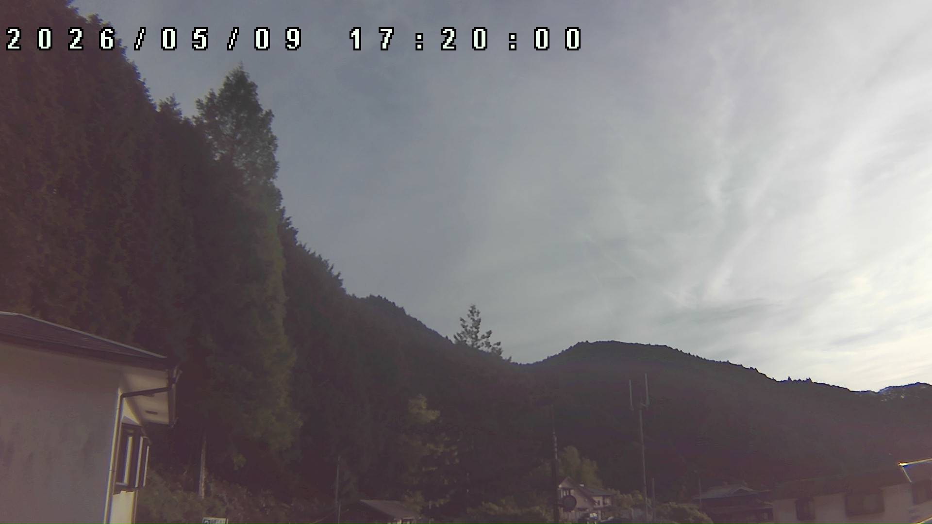 2026年5月9日 17:20ごろの金剛山登山口周辺の空