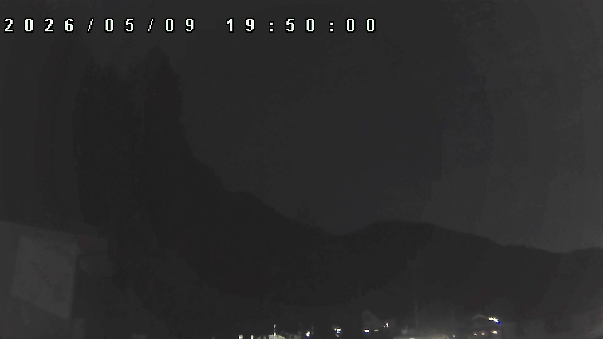2026年5月9日 19:50ごろの金剛山登山口周辺の空