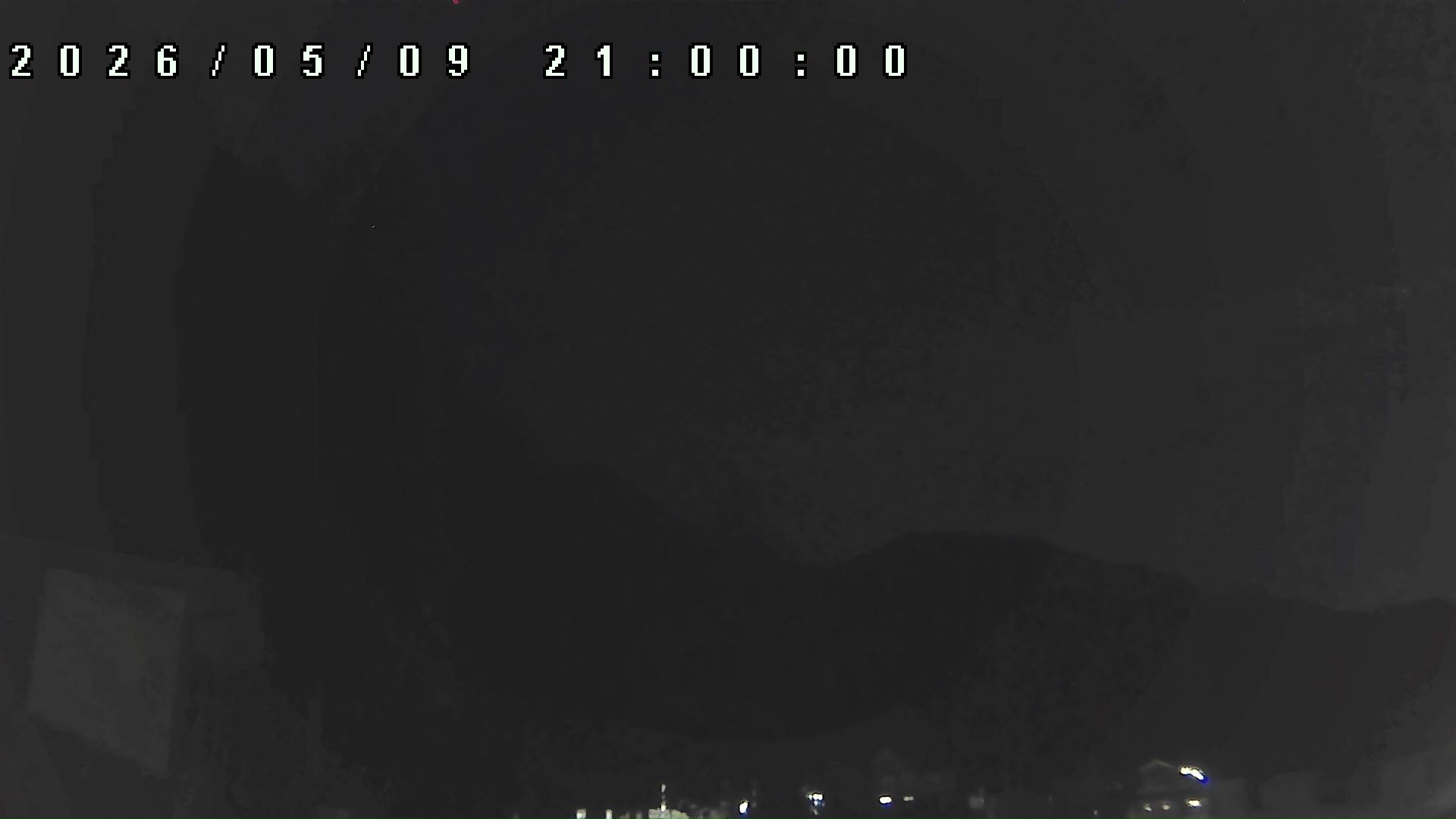 2026年5月9日 21:00ごろの金剛山登山口周辺の空