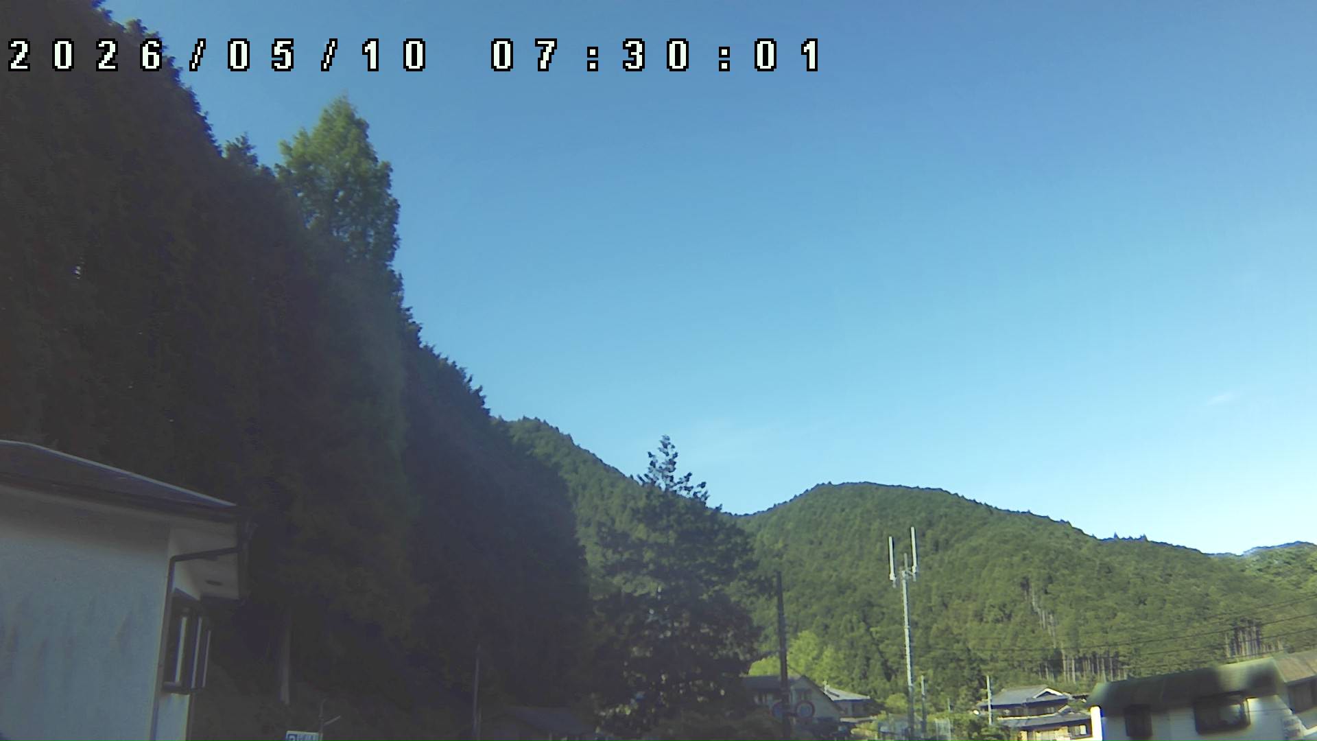 2026年5月10日 07:30ごろの金剛山登山口周辺の空