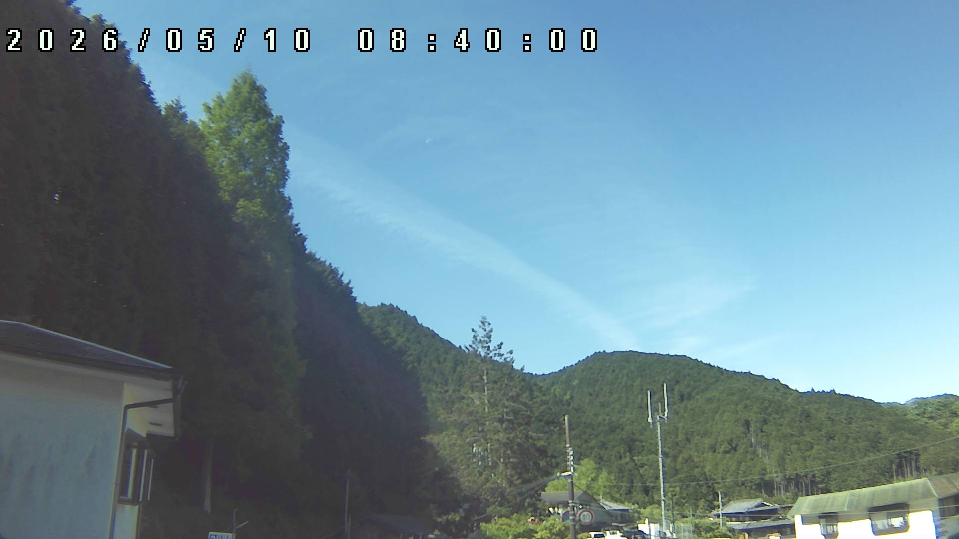 2026年5月10日 08:40ごろの金剛山登山口周辺の空