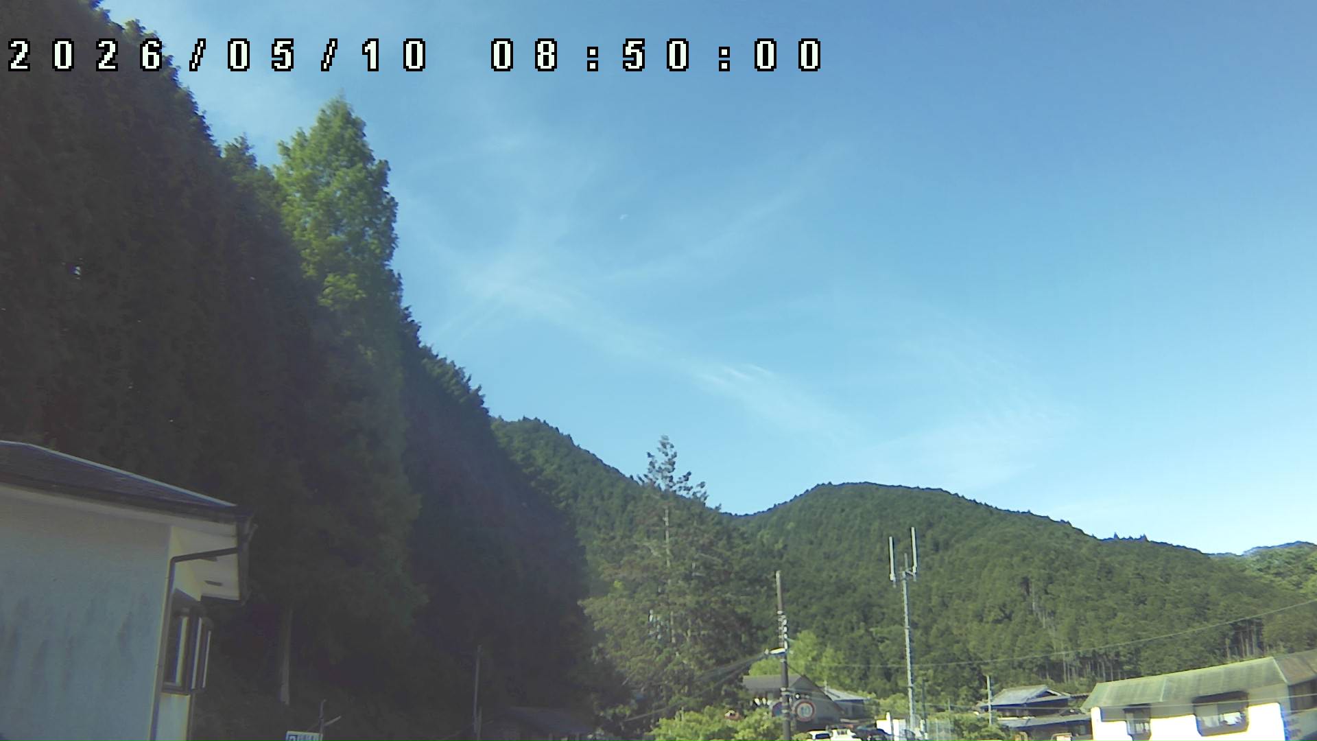 2026年5月10日 08:50ごろの金剛山登山口周辺の空