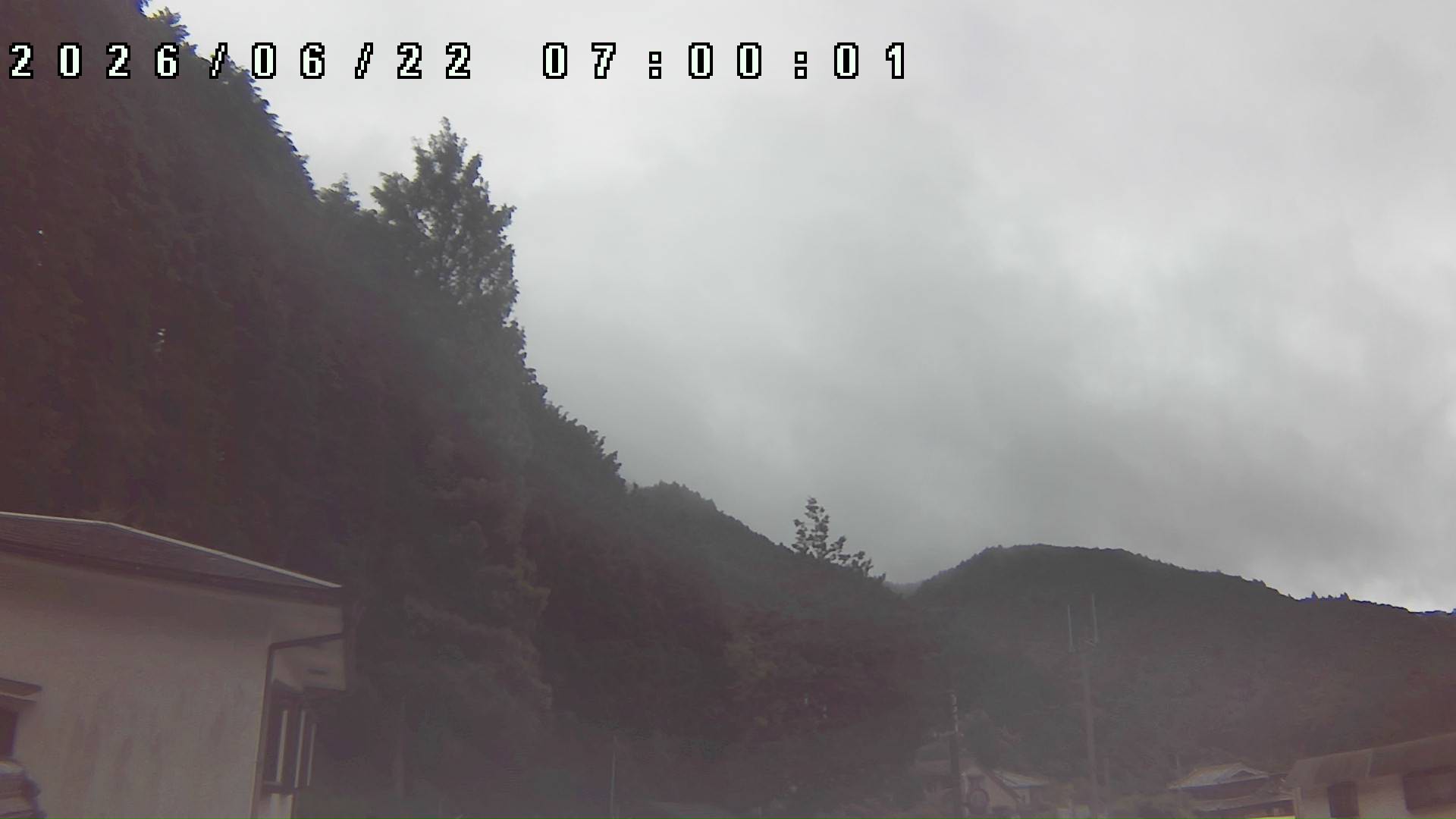 2026年6月22日 07:00ごろの金剛山登山口周辺の空