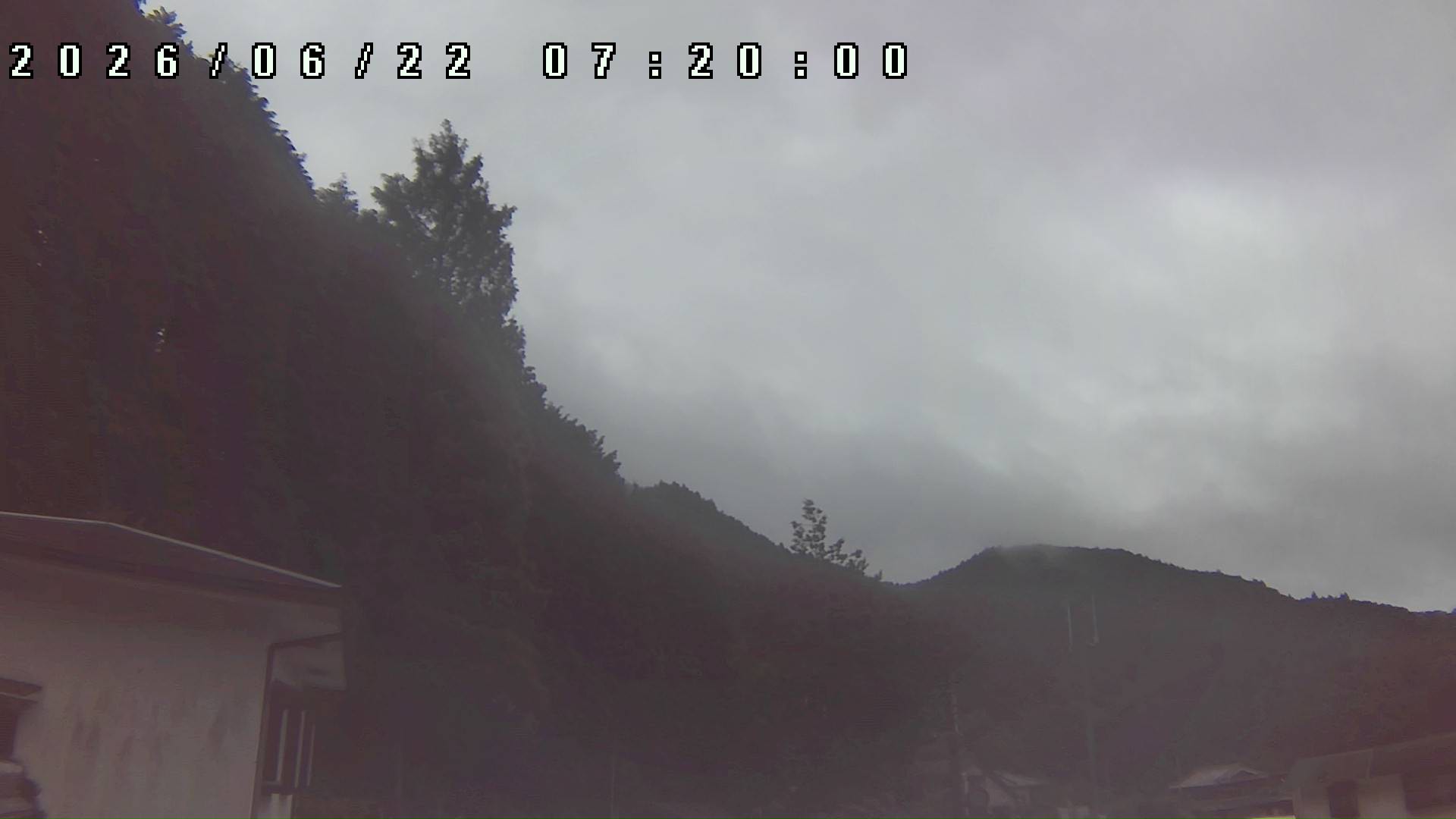 2026年6月22日 07:20ごろの金剛山登山口周辺の空