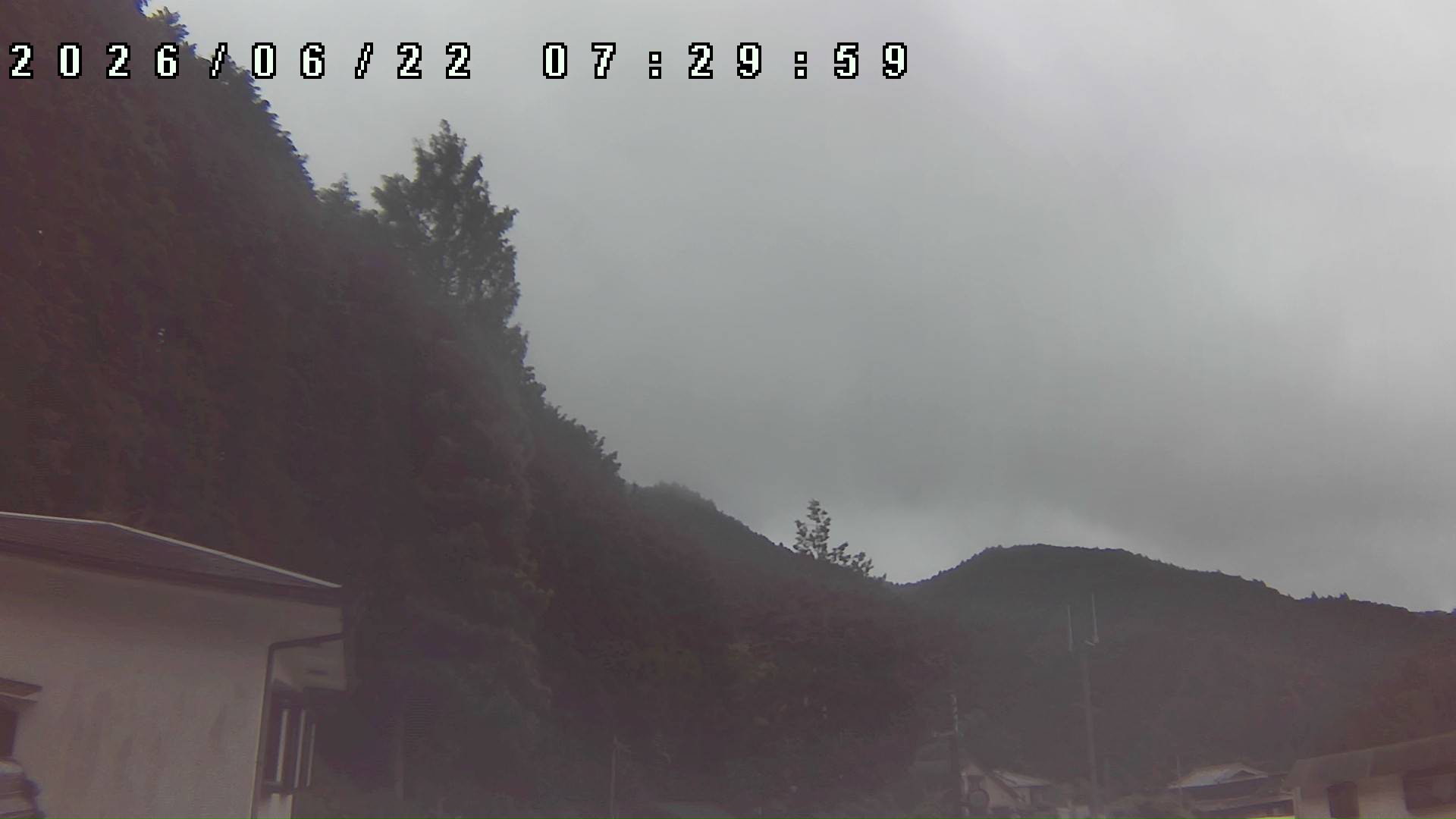 2026年6月22日 07:30ごろの金剛山登山口周辺の空