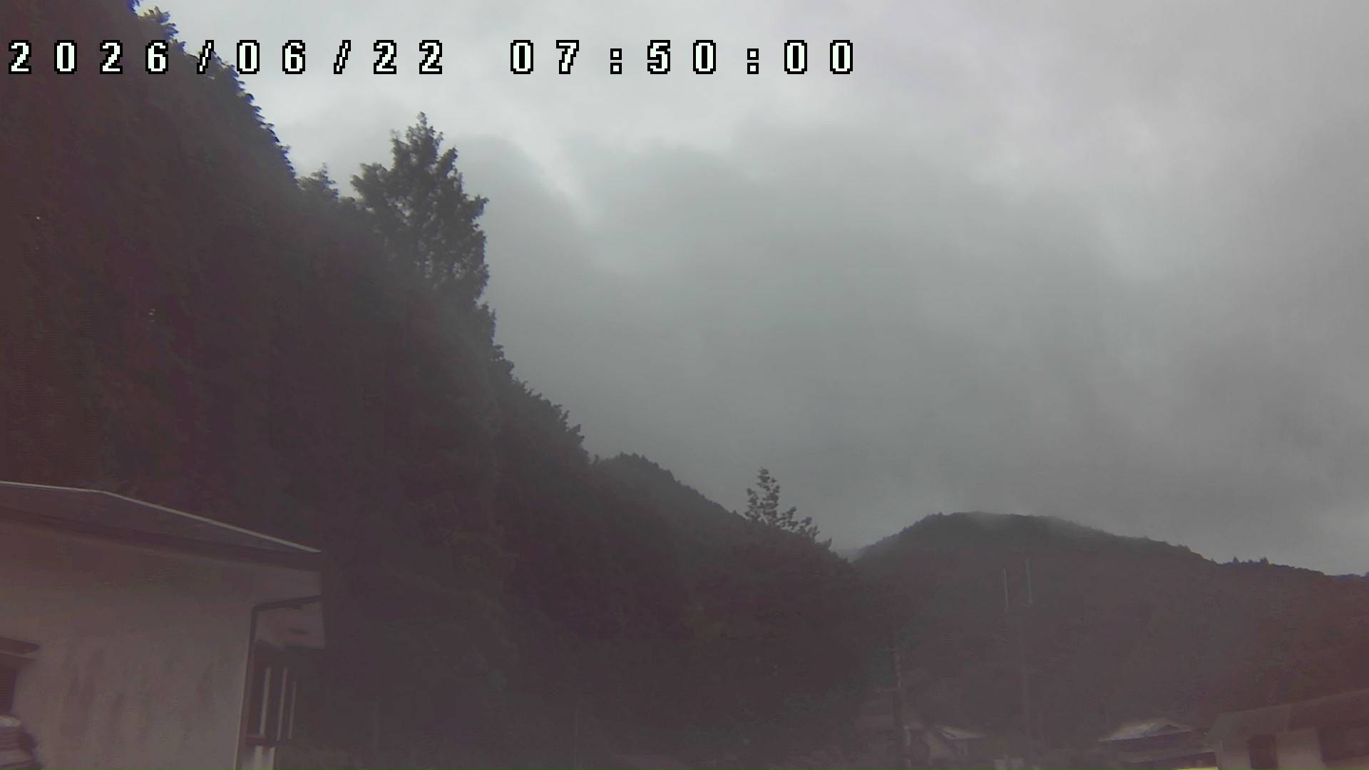 2026年6月22日 07:50ごろの金剛山登山口周辺の空
