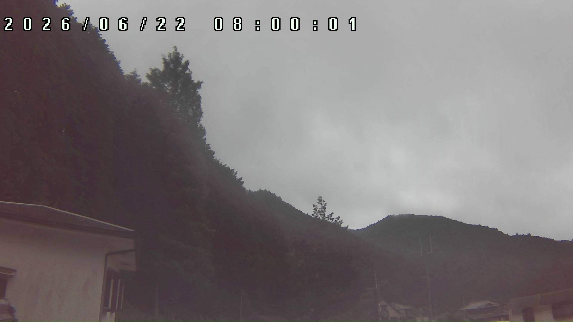 2026年6月22日 08:00ごろの金剛山登山口周辺の空