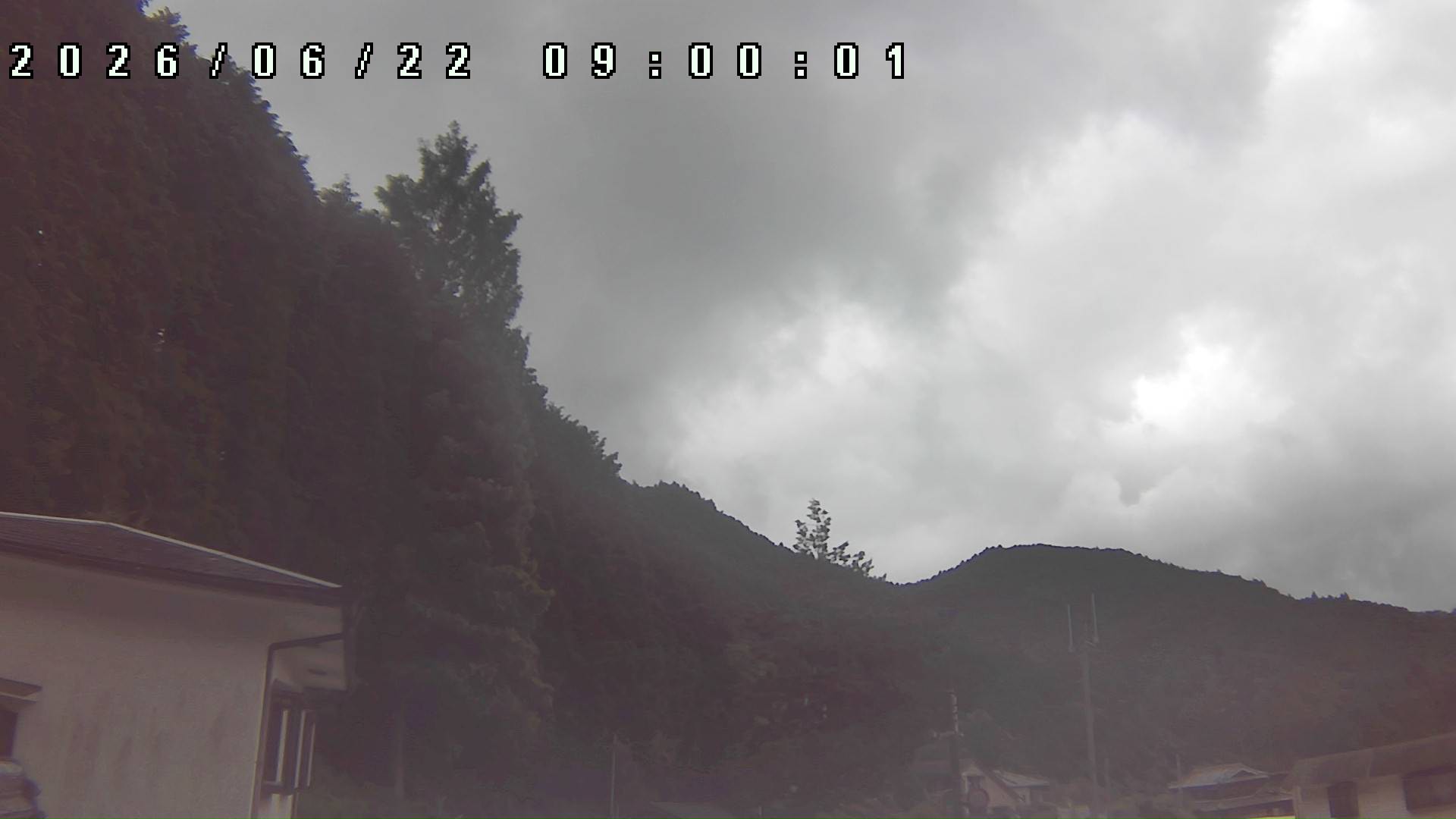 2026年6月22日 09:00ごろの金剛山登山口周辺の空