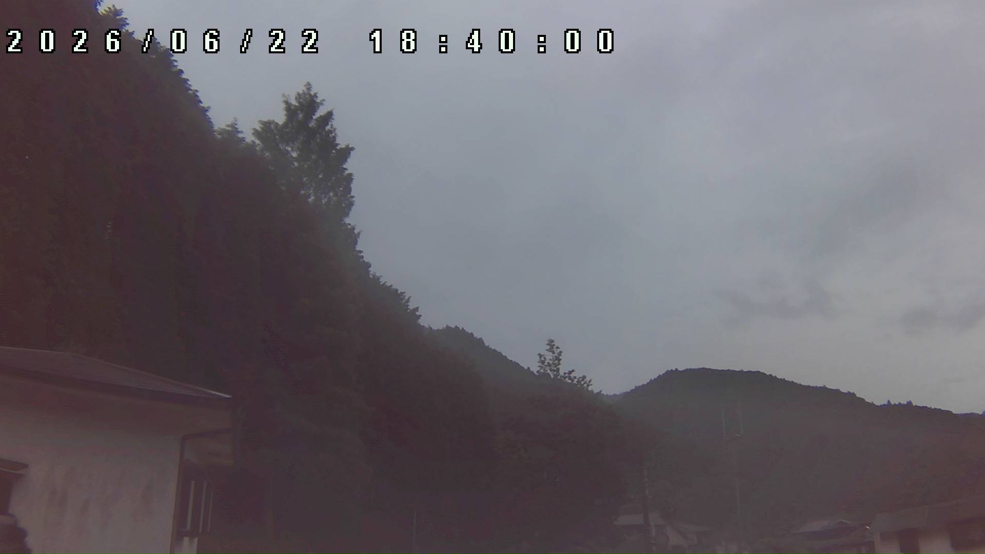 2026年6月22日 18:40ごろの金剛山登山口周辺の空
