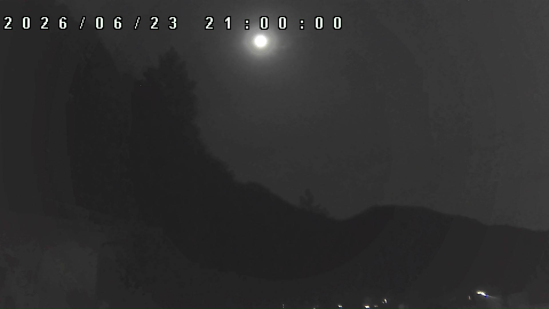 2026年6月23日 21:00ごろの金剛山登山口周辺の空