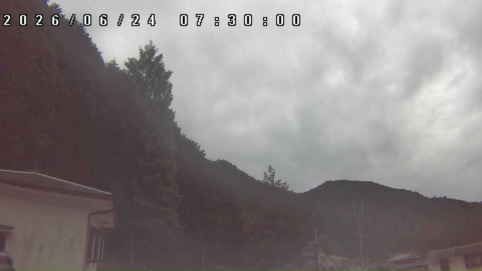 2026年6月24日 07:30ごろの金剛山登山口周辺の空