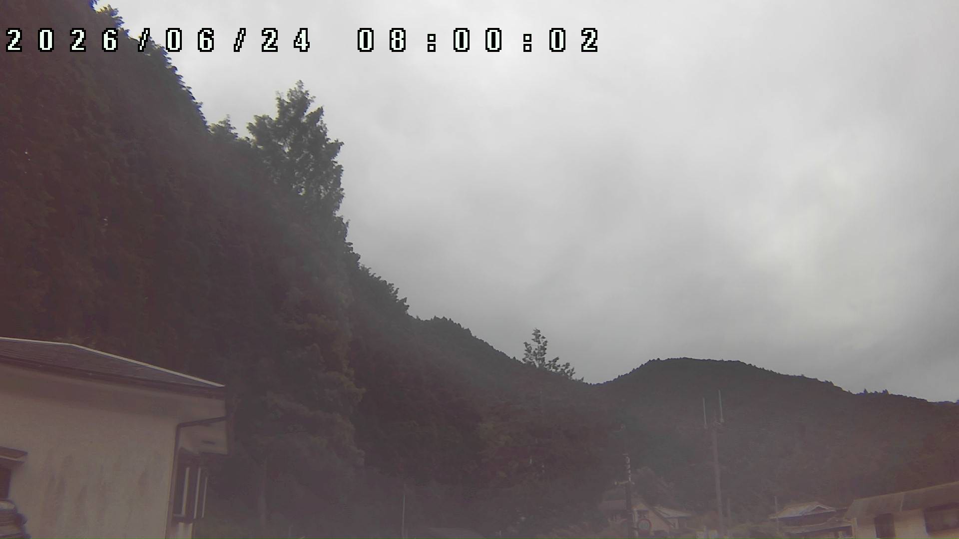 2026年6月24日 08:00ごろの金剛山登山口周辺の空