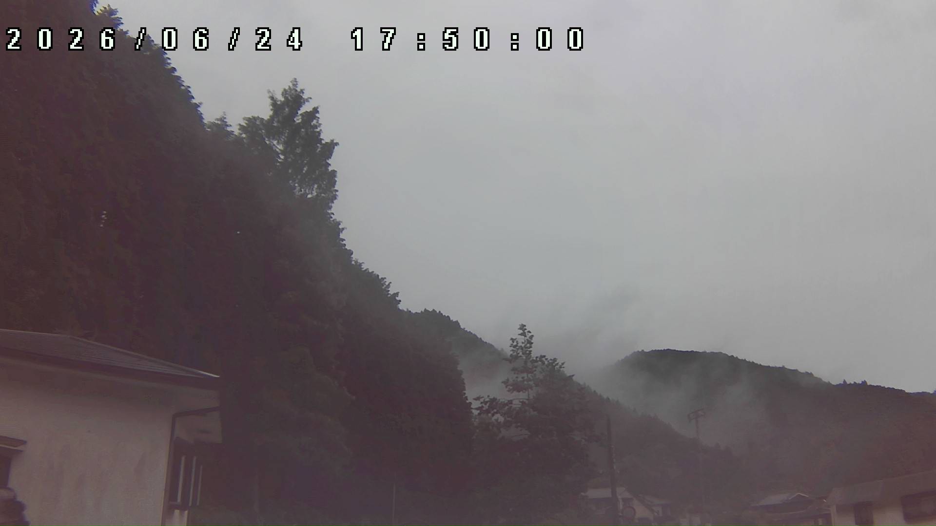 2026年6月24日 17:50ごろの金剛山登山口周辺の空