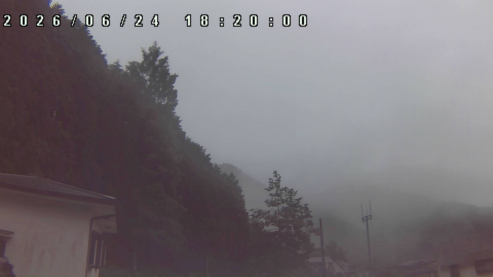 2026年6月24日 18:20ごろの金剛山登山口周辺の空