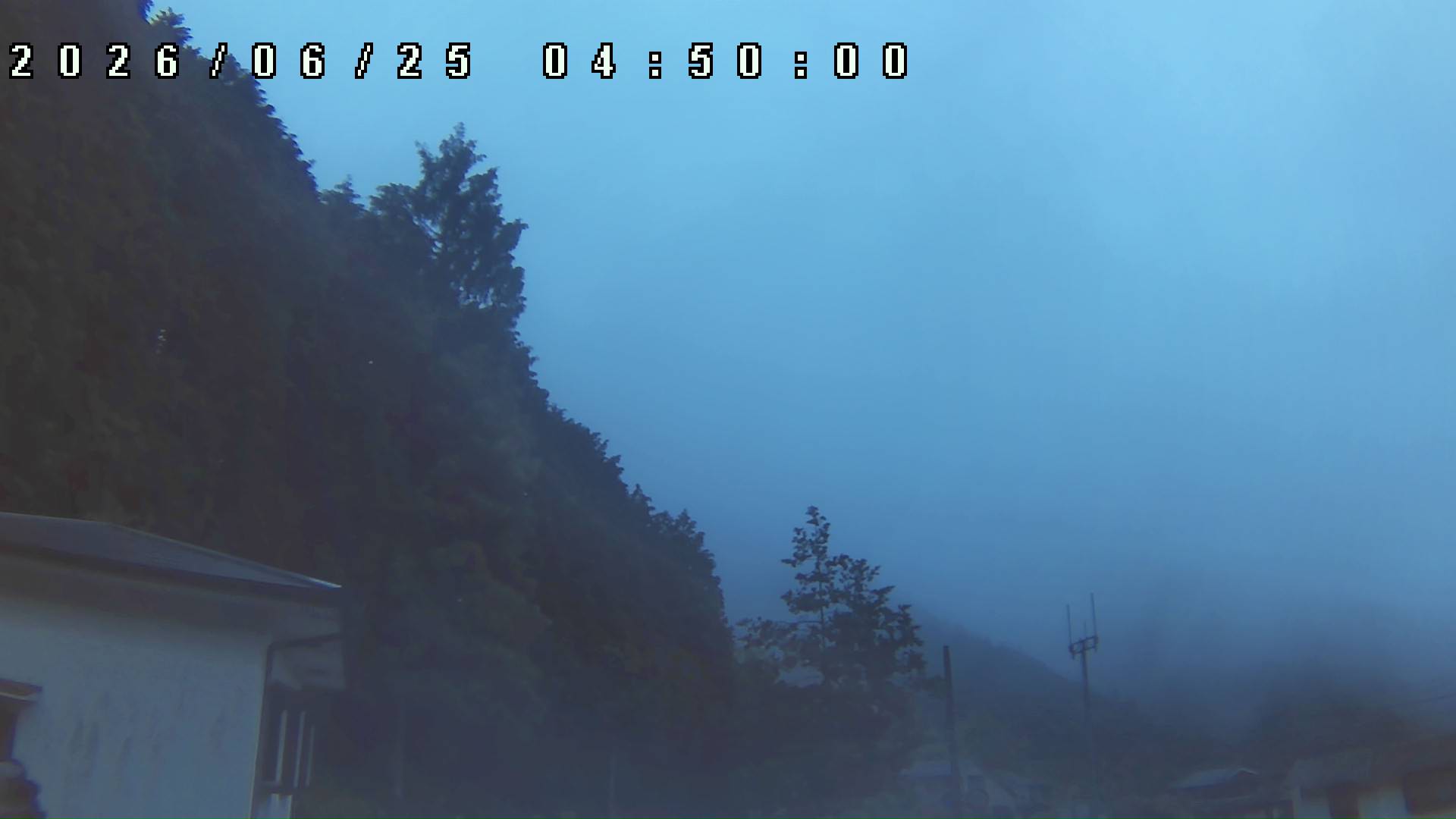 2026年6月25日 04:50ごろの金剛山登山口周辺の空