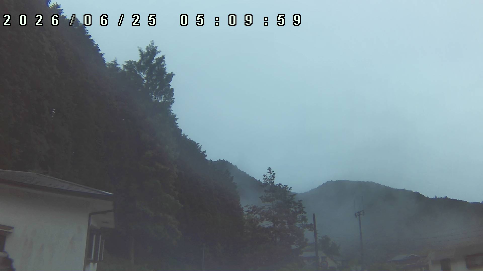 2026年6月25日 05:10ごろの金剛山登山口周辺の空