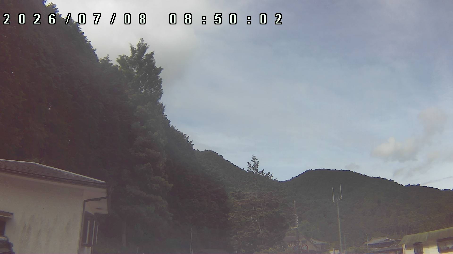 2026年7月8日 08:50ごろの金剛山登山口周辺の空