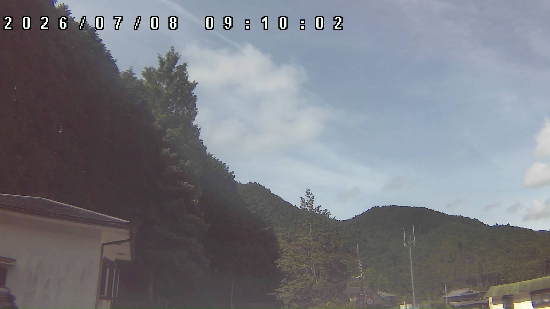2026年7月8日 09:10ごろの金剛山登山口周辺の空