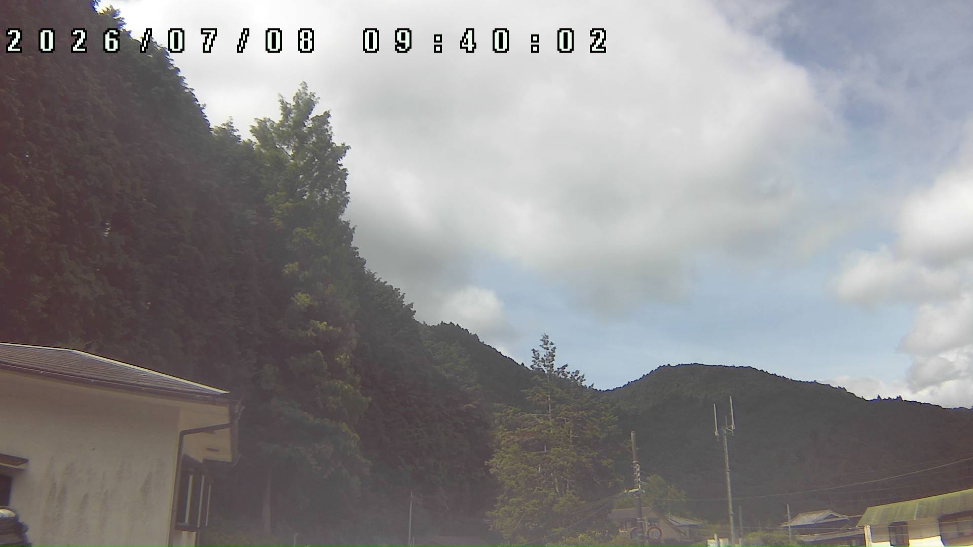 2026年7月8日 09:40ごろの金剛山登山口周辺の空