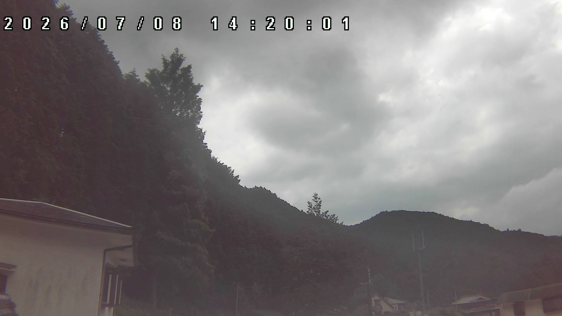 2026年7月8日 14:20ごろの金剛山登山口周辺の空