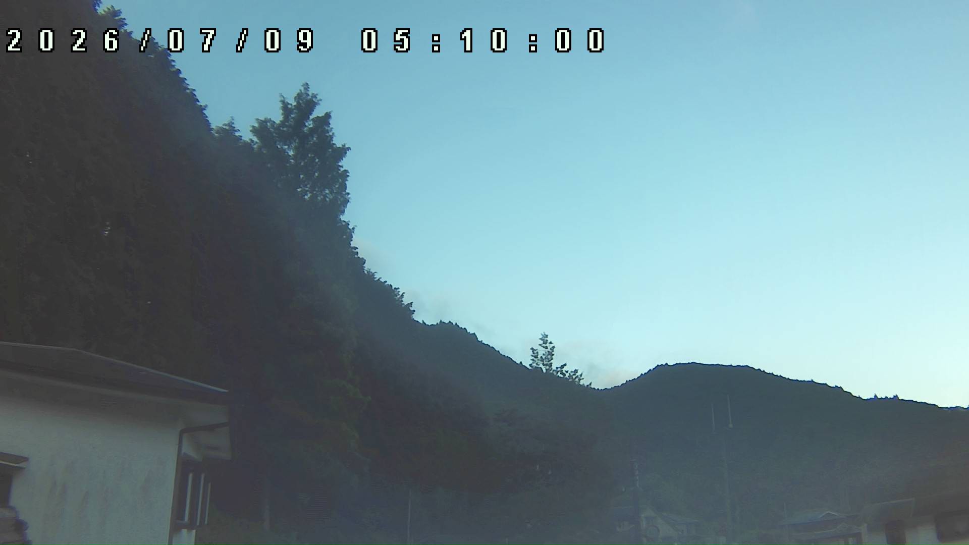 2026年7月9日 05:10ごろの金剛山登山口周辺の空