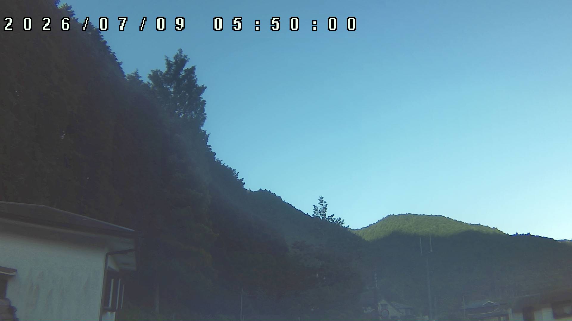2026年7月9日 05:50ごろの金剛山登山口周辺の空