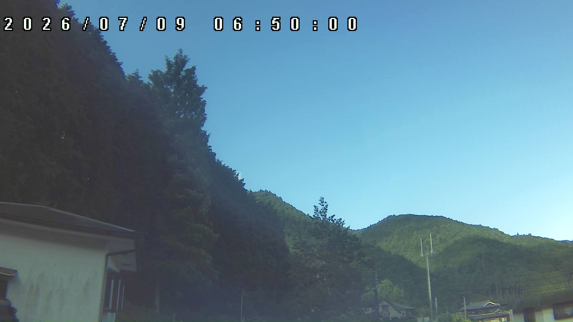 2026年7月9日 06:50ごろの金剛山登山口周辺の空