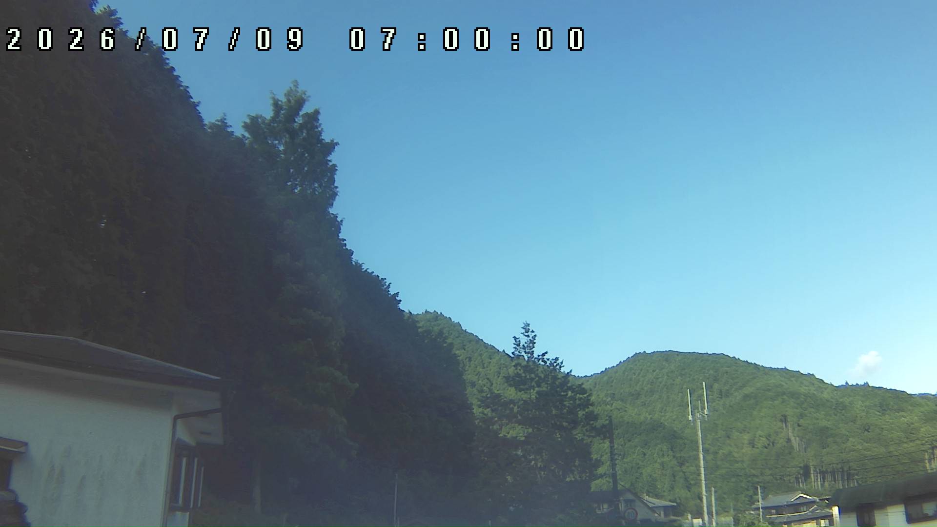 2026年7月9日 07:00ごろの金剛山登山口周辺の空