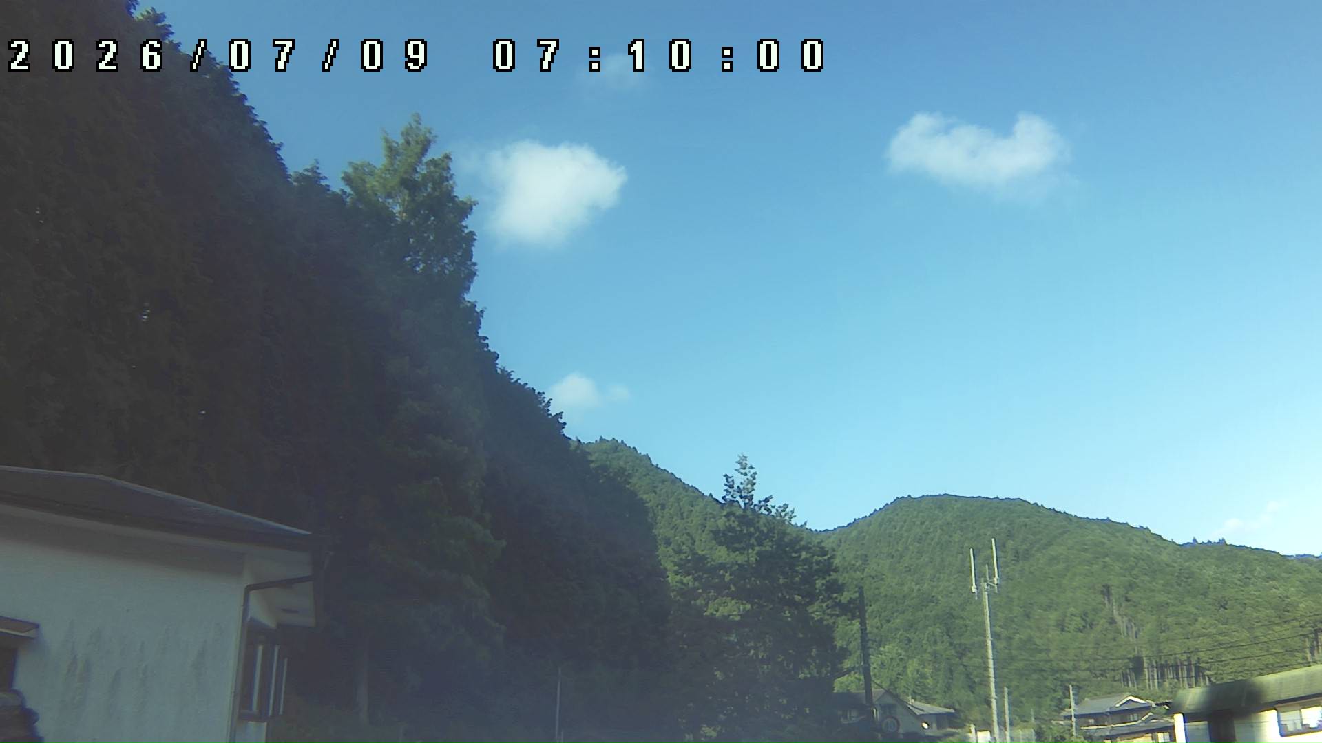 2026年7月9日 07:10ごろの金剛山登山口周辺の空