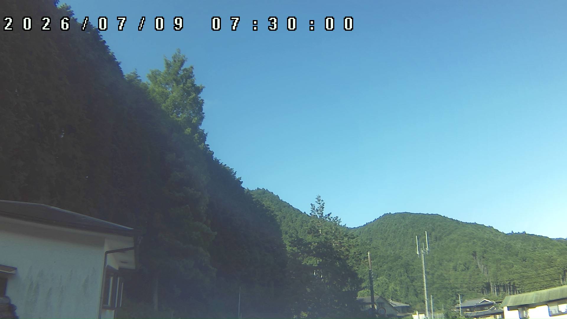 2026年7月9日 07:30ごろの金剛山登山口周辺の空