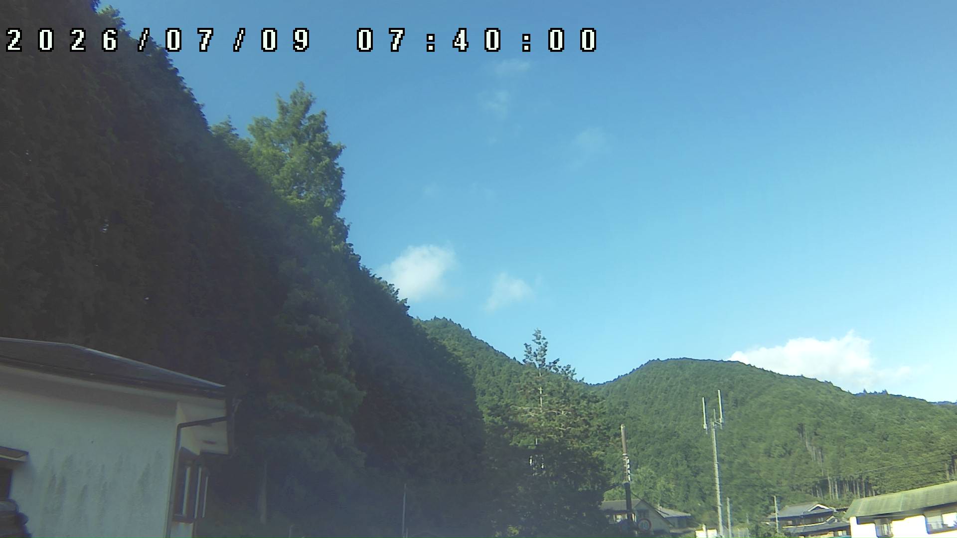 2026年7月9日 07:40ごろの金剛山登山口周辺の空