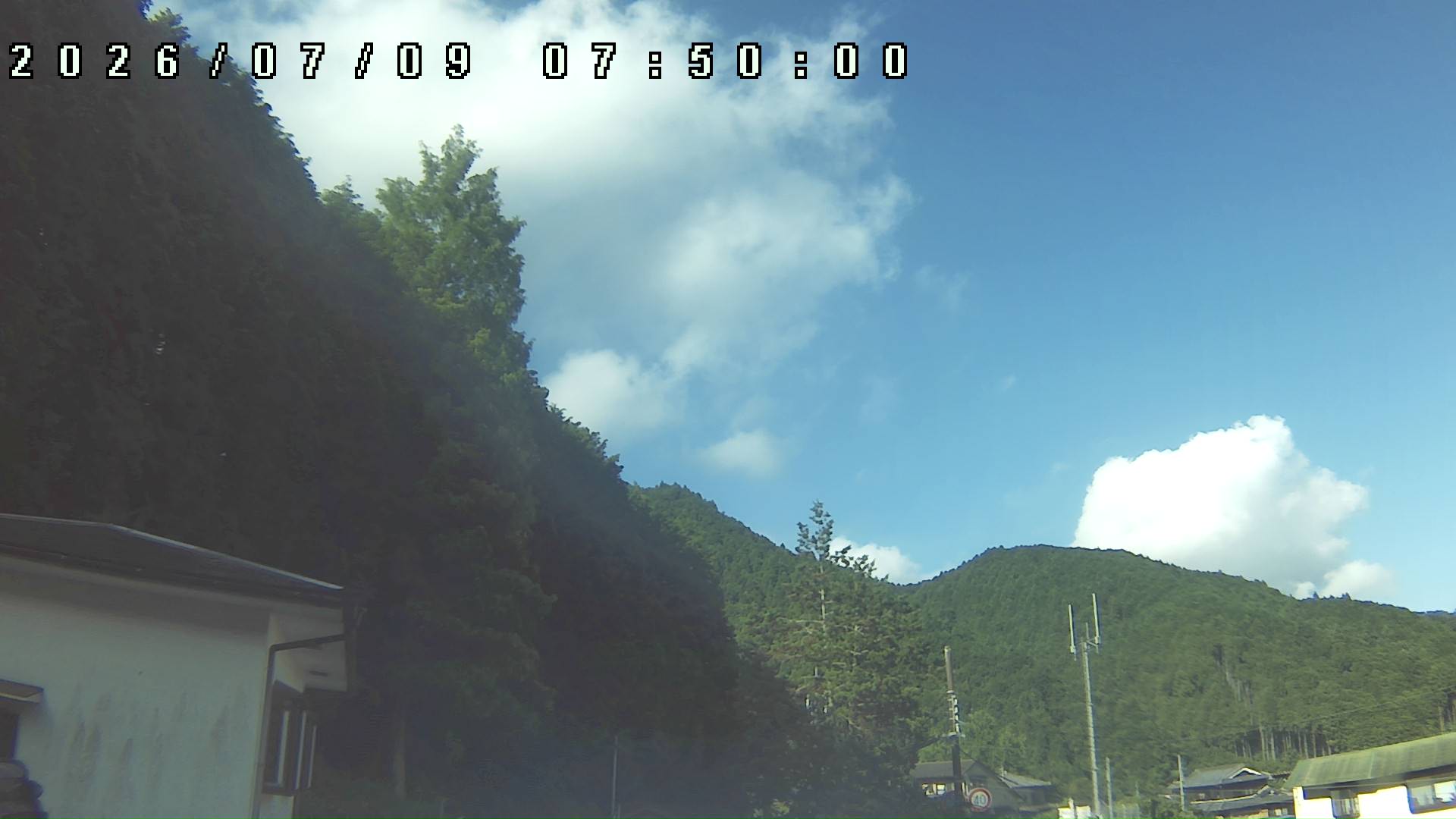 2026年7月9日 07:50ごろの金剛山登山口周辺の空