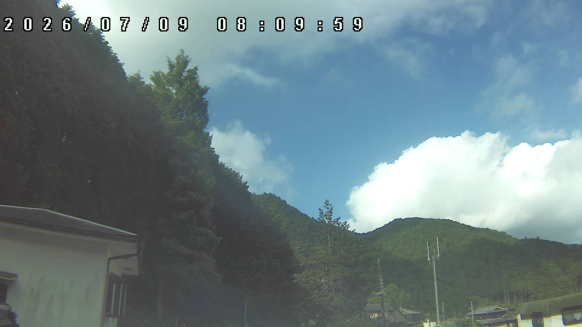2026年7月9日 08:10ごろの金剛山登山口周辺の空