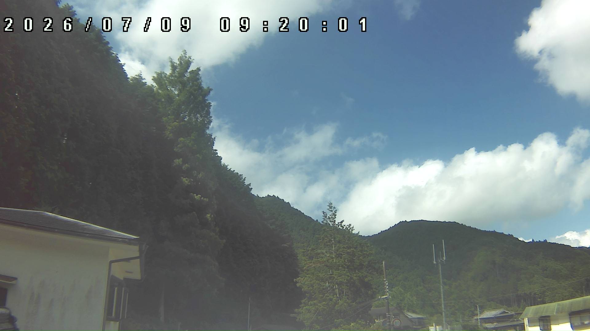 2026年7月9日 09:20ごろの金剛山登山口周辺の空
