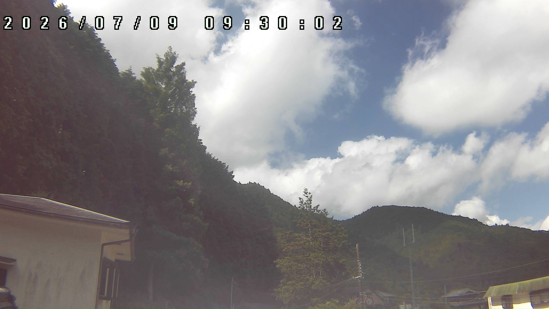 2026年7月9日 09:30ごろの金剛山登山口周辺の空