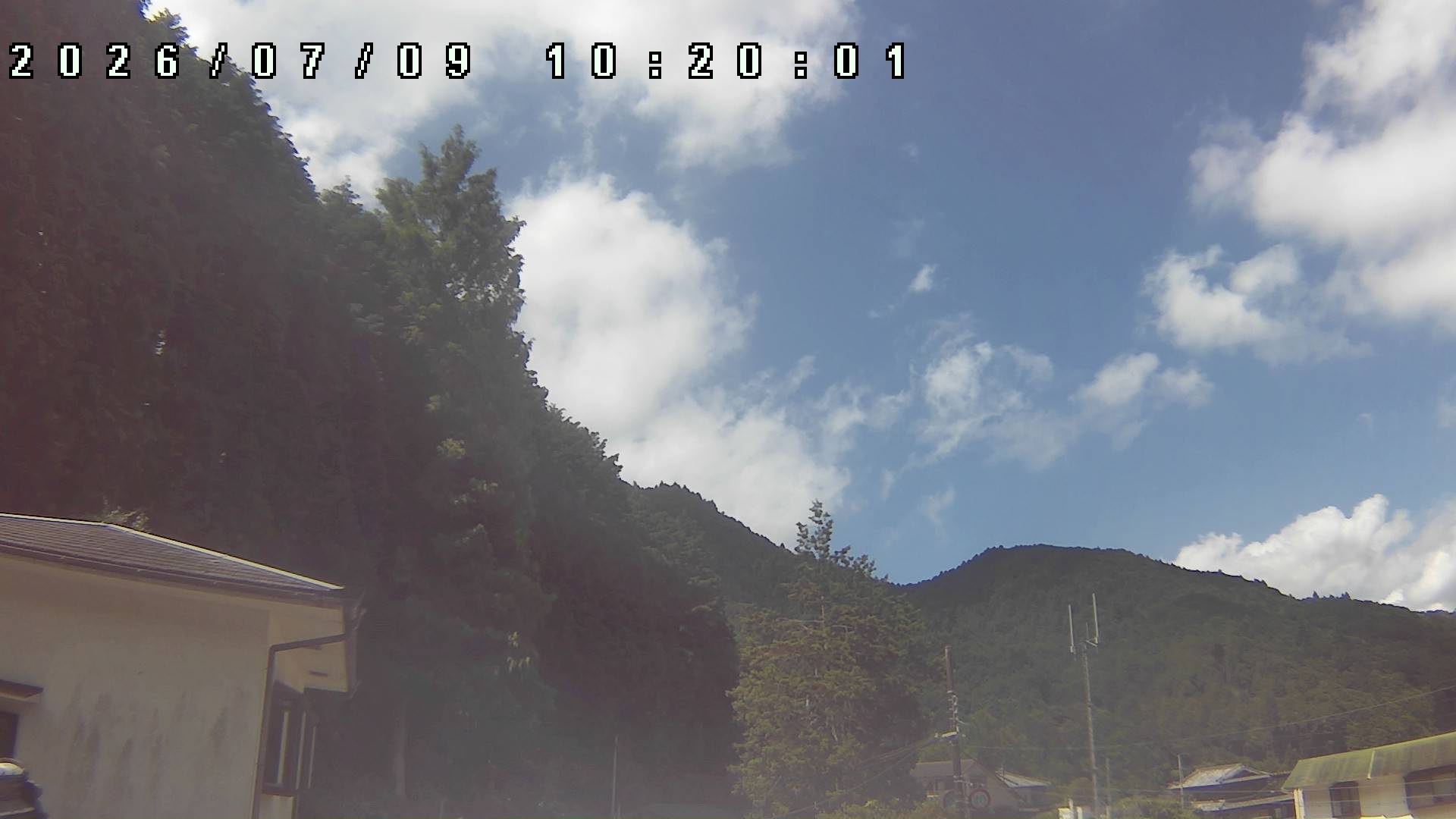 2026年7月9日 10:20ごろの金剛山登山口周辺の空