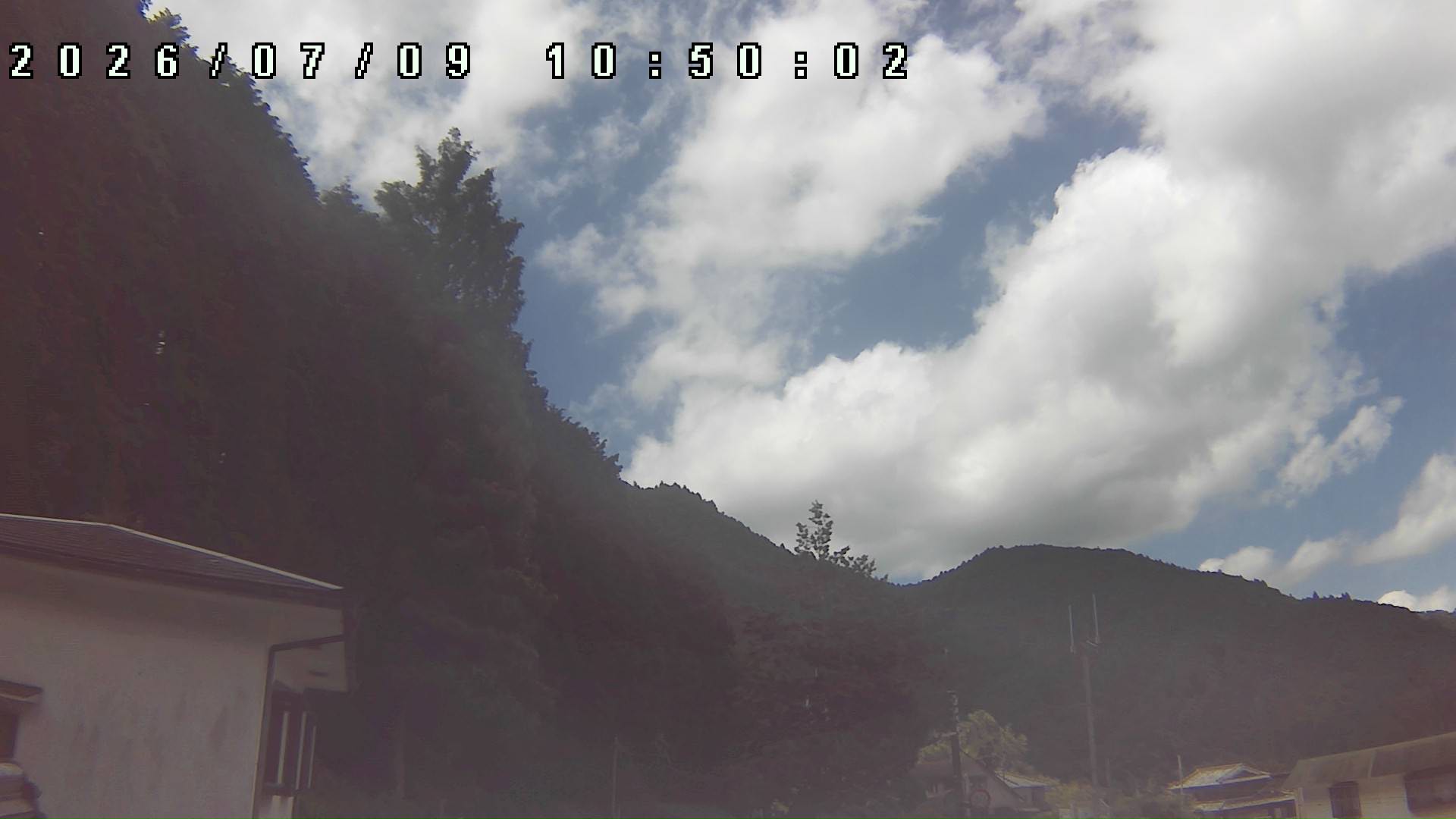 2026年7月9日 10:50ごろの金剛山登山口周辺の空