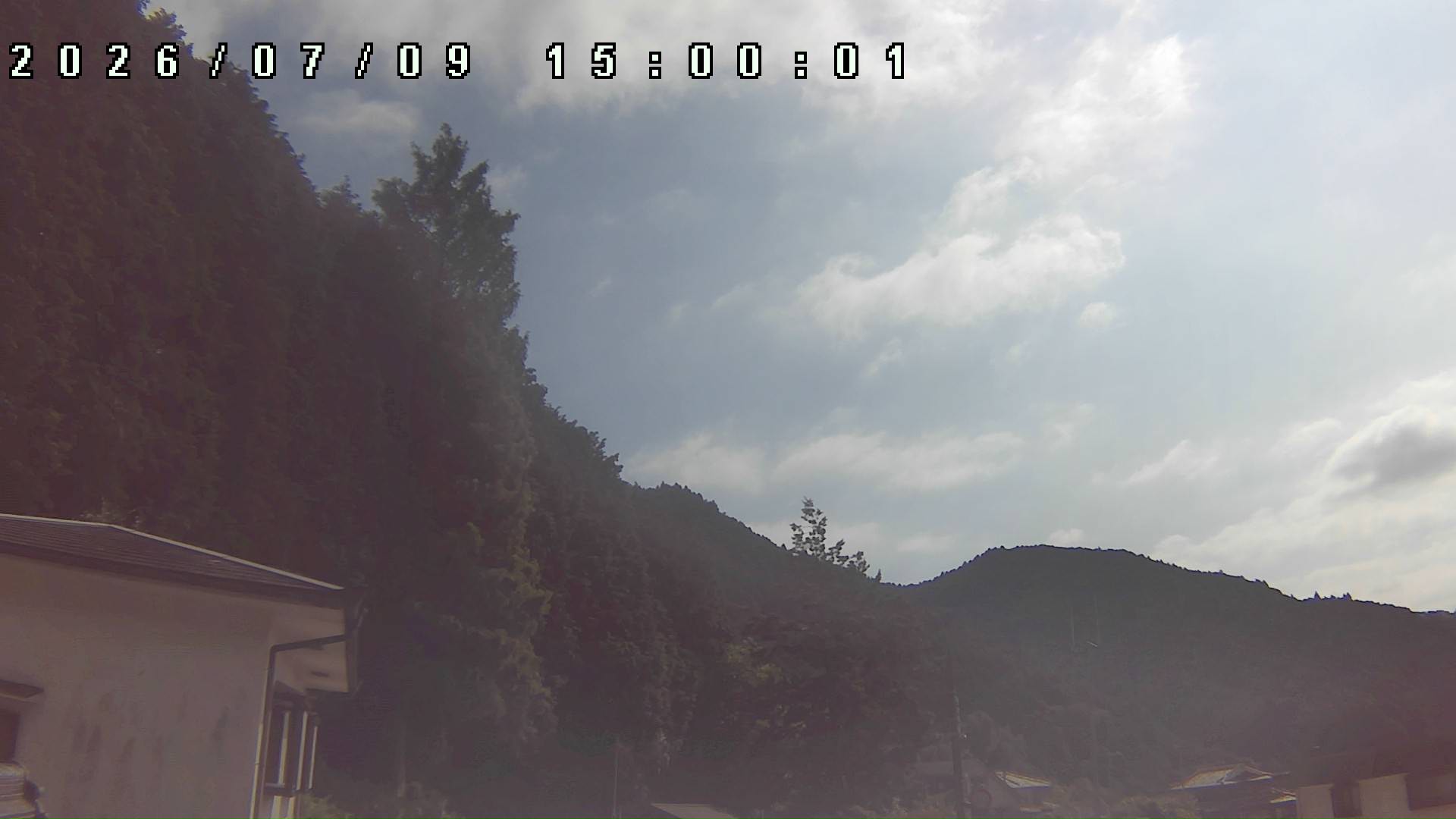 2026年7月9日 15:00ごろの金剛山登山口周辺の空