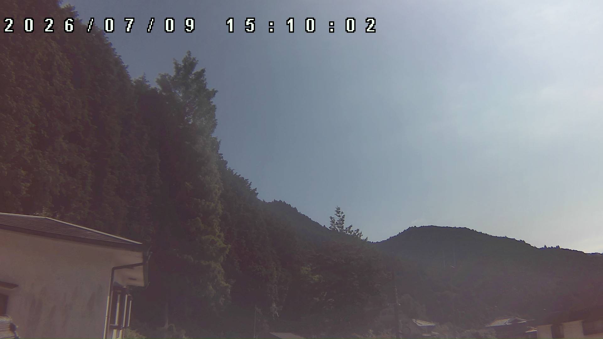 2026年7月9日 15:10ごろの金剛山登山口周辺の空