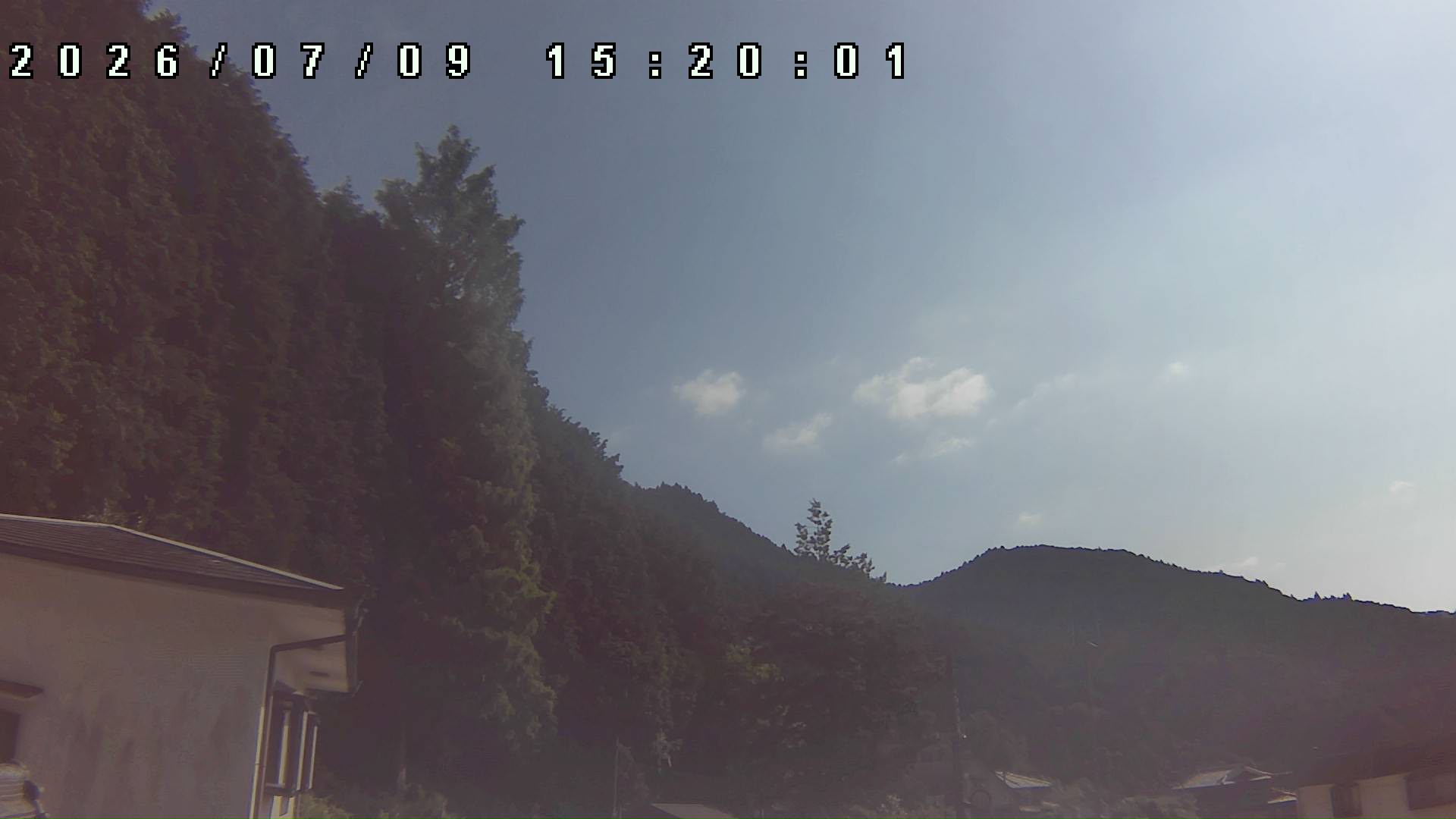 2026年7月9日 15:20ごろの金剛山登山口周辺の空