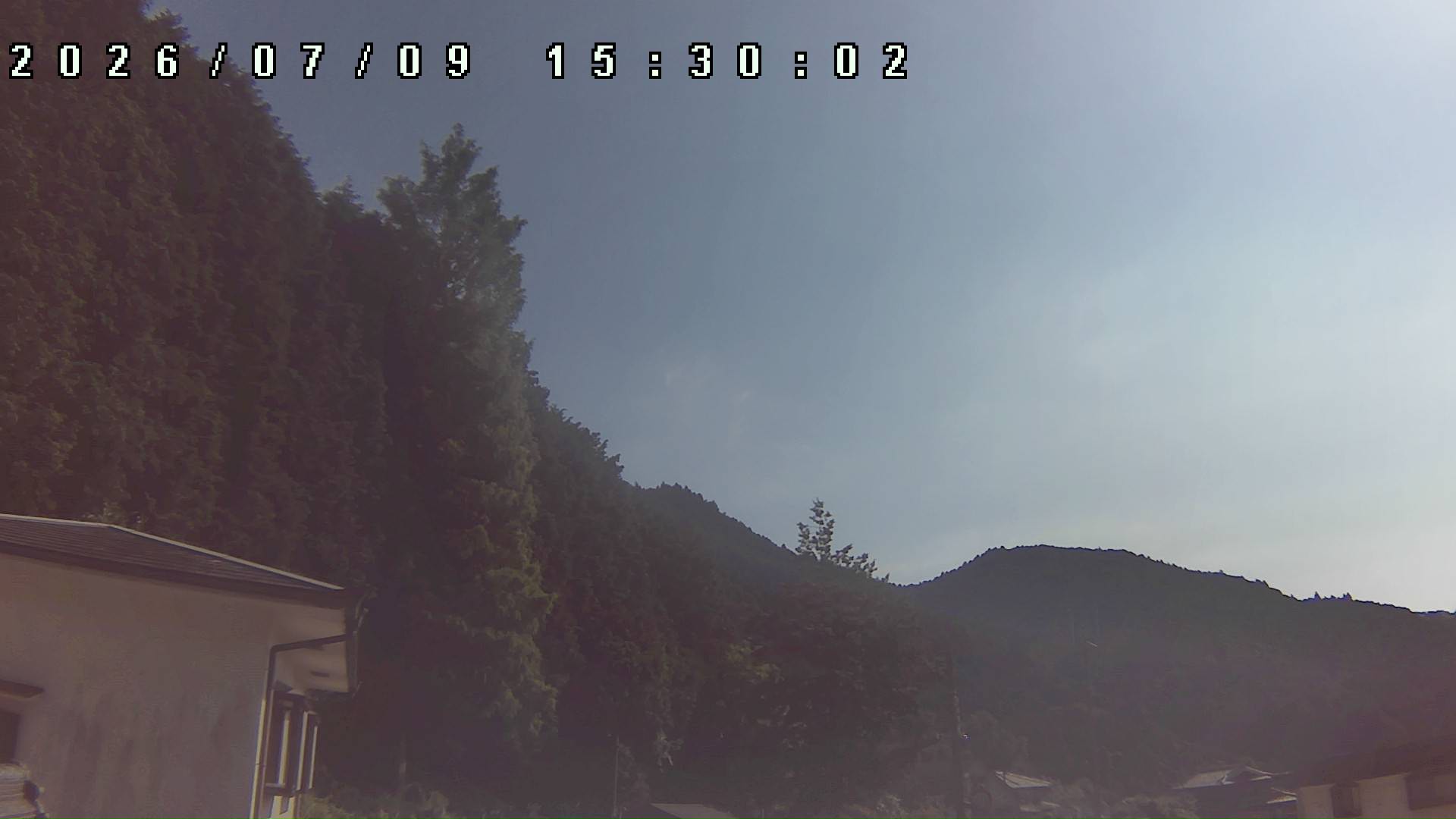 2026年7月9日 15:30ごろの金剛山登山口周辺の空