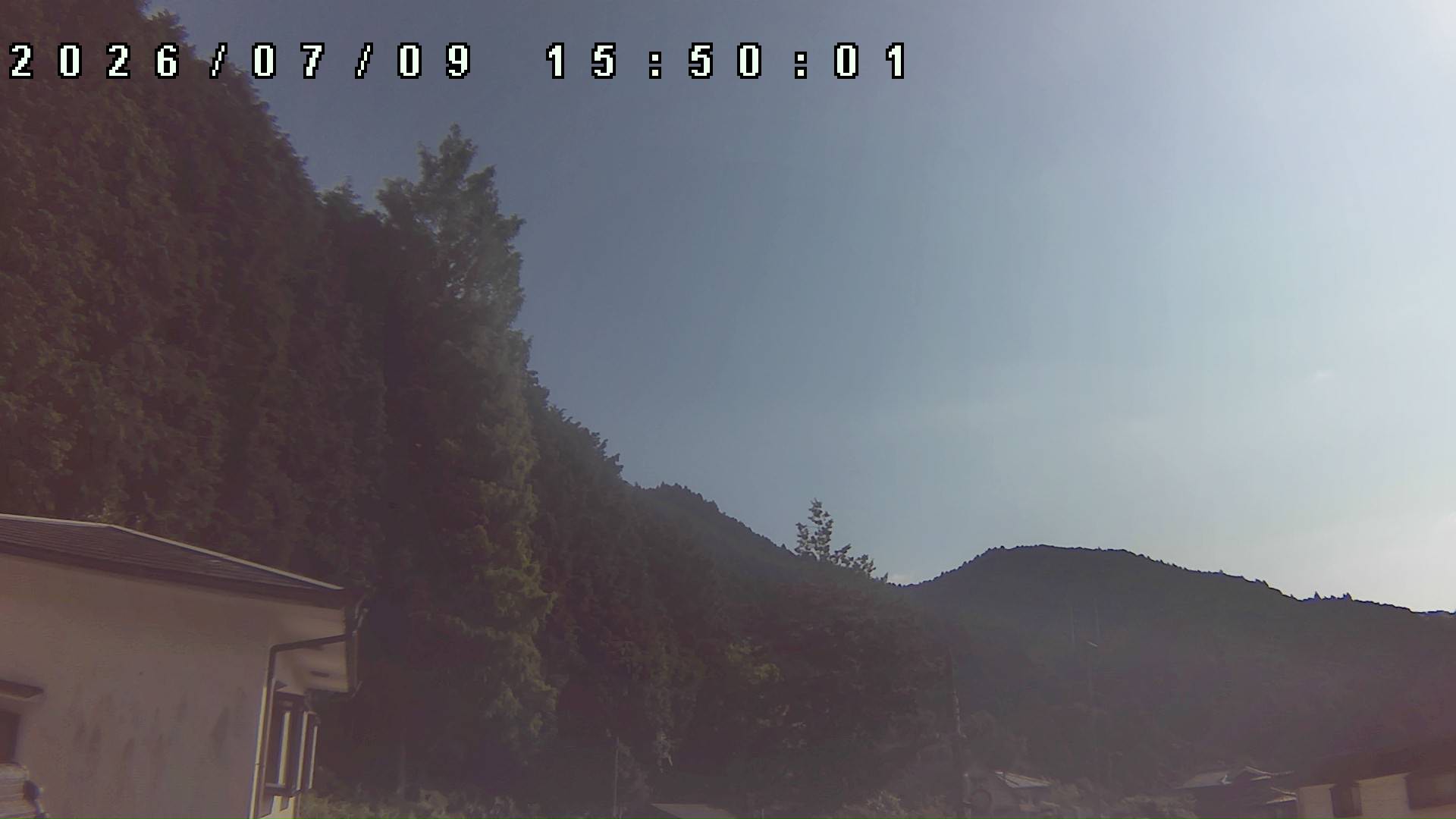 2026年7月9日 15:50ごろの金剛山登山口周辺の空