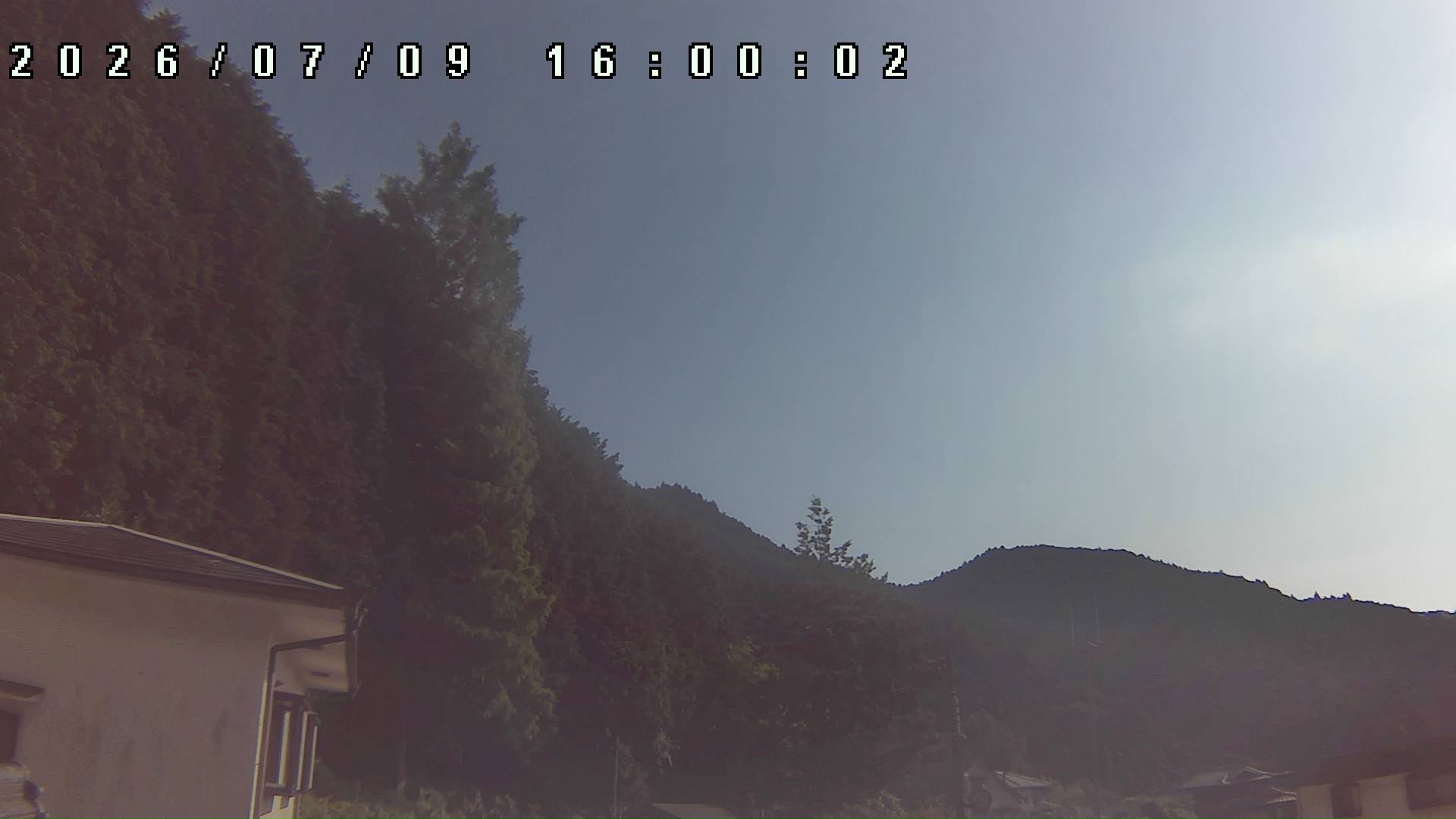 2026年7月9日 16:00ごろの金剛山登山口周辺の空