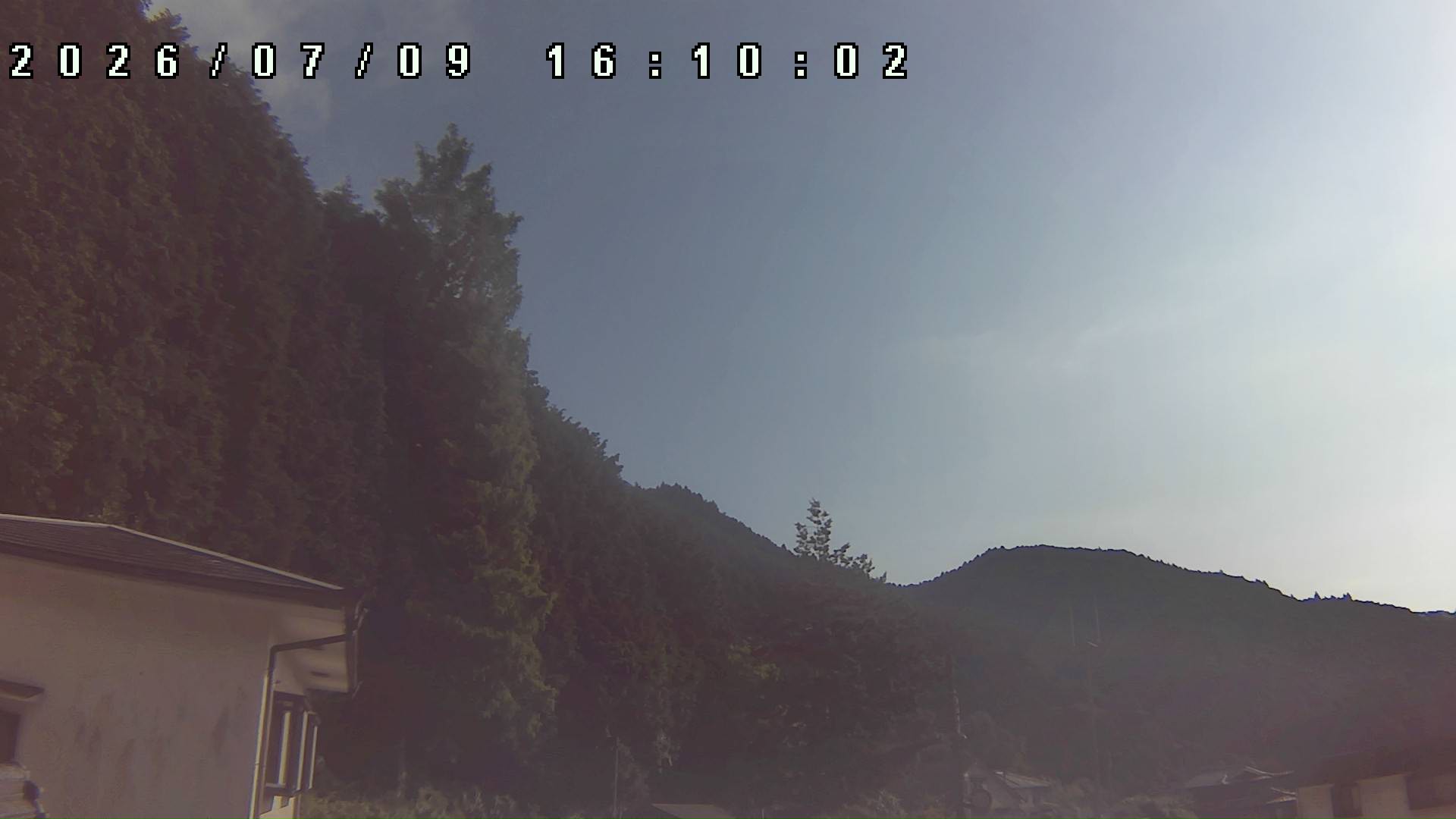 2026年7月9日 16:10ごろの金剛山登山口周辺の空