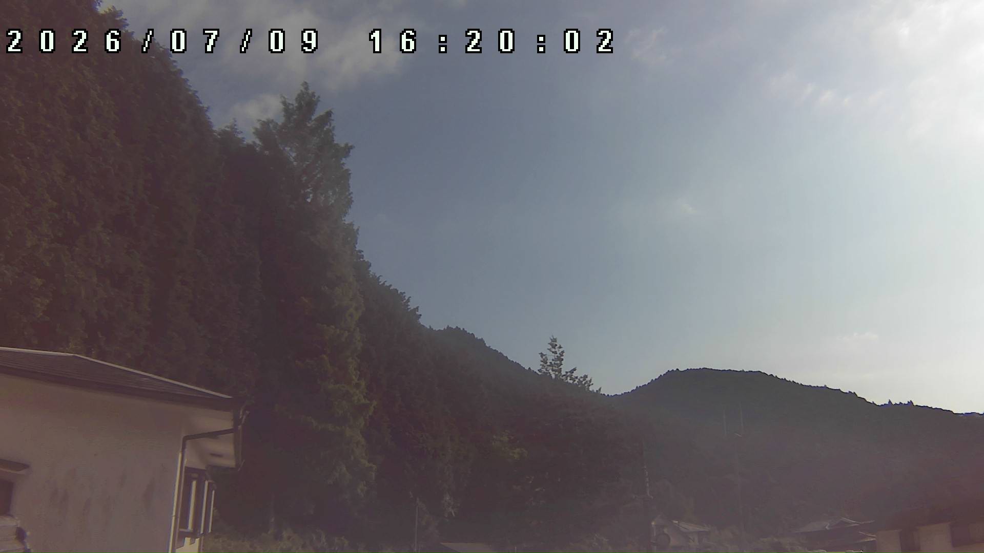 2026年7月9日 16:20ごろの金剛山登山口周辺の空