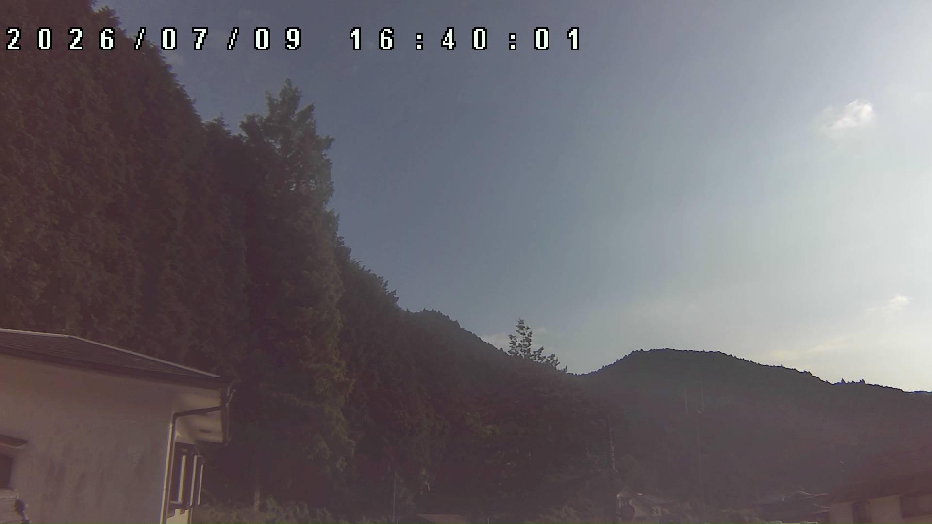 2026年7月9日 16:40ごろの金剛山登山口周辺の空